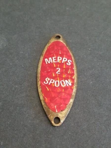VINTAGE MEPPS #2 SPOON 2 1/4" RED FISHING LURE - Picture 1 of 3