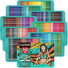 Kalour Professional Colored Pencils,Set Of 240 Colors,Artists Soft Core With Vi