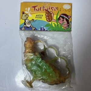 VTG Water pistol plastic Toy Gun Turtle Tortoise Knuckles Squirt Gun Hong Kong - Picture 1 of 10