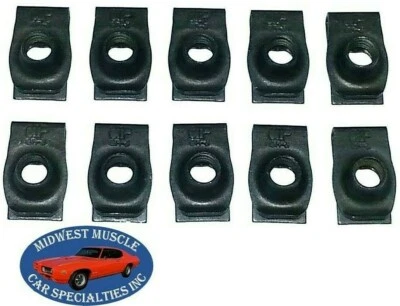 NOSR Ford Mercury Carrocería Guardabarros Marco Rejilla 5/16-18 Perno U Clip Panel J Tuerca 10p H Foto 1 de 4