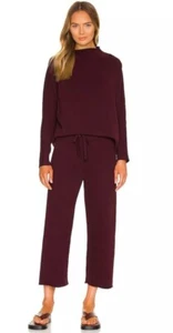 Felpa Frank & Eileen Catherine Crop gamba larga mora $ 198 nuova taglia S - Foto 1 di 18