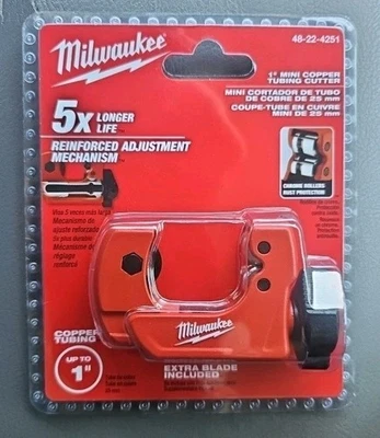 Milwaukee Tool 48-22-4251 1" Mini Copper Tubing Cutter - Image 1 of 4