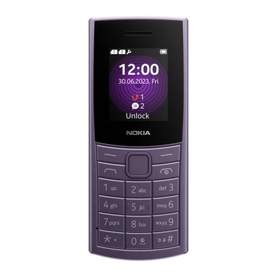 Nokia 110 4G 2024 128MB Purple 2.0" Dual SIM 0.3MP SIM Free Phone - Image 1 of 4