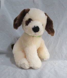 Hábitat para la Humanidad 10” Color Crema Cachorro Perro Peluche "Homero" Collar Verde - Imagen 1 de 8