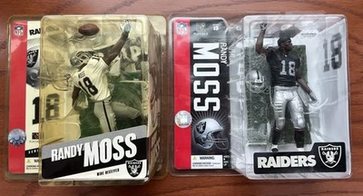 Par 05 06 Figuras de Acción NFL Legends Series 11+13 Raiders Randy Moss McFarlane Foto 1 de 4