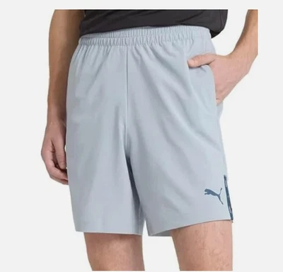 Short masculino leve tecido ativo PUMA | Cinza || Pequeno - Imagem 1 de 4