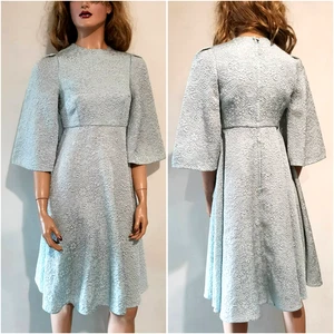 AUTH Dolce&Gabbana brocade light blue jacquard Dress IT 40 - Picture 1 of 18