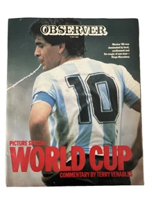 DIEGO MARADONA Magazine from Observer Newspaper 1986 - World Cup Picture Special - Imagen 1 de 12