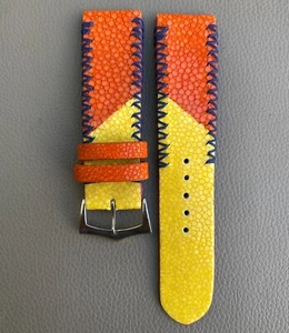 Genuine leather Skin Watch Strap Band size 14 16 17 18 19 20 21 22 23 24 25 26mm - Picture 1 of 13