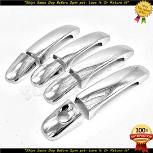 Fits 2014-2019 Kia Soul 8pcs Triple Chrome Door Handle Covers Overlay Set - Picture 1 of 1