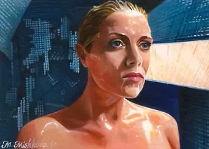 Edición Limitada ACEO PRINT SG-1 Stargate Sam Carter Amanda Tapping sg1 Mishkova - Imagen 1 de 1