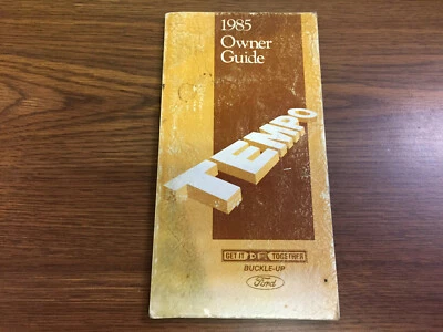 1985 Ford Tempo Car Owner's Manual - Image 1 of 4