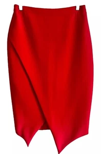 Sheike Skirt Orange Neon Cross Over Front Split Size 12 Sale Reduced - Picture 1 of 3