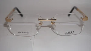 ZILLI New Eyeglasses Limited Edition Gold Rimless ZI 60099 C01 58 17 145 - Picture 1 of 10