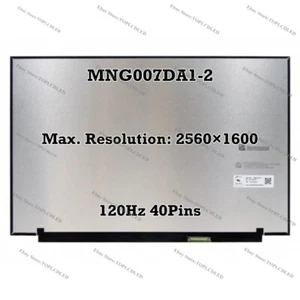 MNG007DA1-2 16.0 " WQXGA 2560×1600 120Hz 100% sRGB LCD Screen Panel 40 Pins - Picture 1 of 1