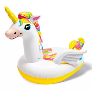INTEX Schwimmtier Unicorn Einhorn XXL Schwimmliege Badeinsel Pool Wasserliege - Bild 1 von 4
