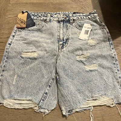 Buffalo David Binton Women's Maggie Mom Blue Jean Shorts New With Tags 26 - Image 1 of 3