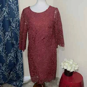 NUEVO Vestido Ann Taylor Floral Encaje Cambio Espalda V Talla 6 Precio de venta sugerido por el fabricante 140 USD - Imagen 1 de 9