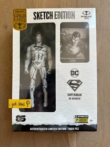 Figura EE DC Multiverse Superman Rebirth Sketch Edition Gold Label 7” SDCC 2023 - Imagen 1 de 1