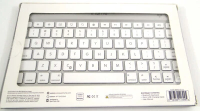 Bluetooth Wireless Keyboard Cordless Andorid PC Media Box - Image 1 of 2