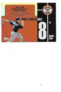 Alex Rodriguez Road to 500 Topps 2007 Baseball Card #ARHR8 Seattle Mariners