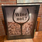 Regent Wine Cork Savor 17”x14” Shadow Box “Wine Not?”