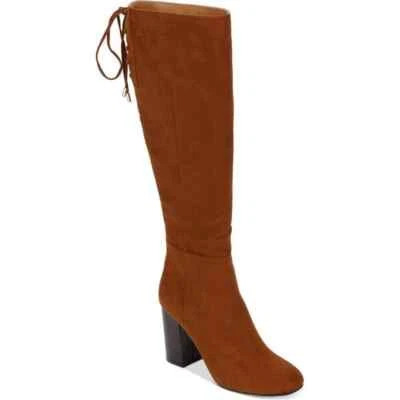 Kenneth Cole Reaction Women Lace Up Slouch Boots Corie Lace Size US 5M Tobacco - Image 1 of 4