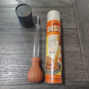 Vtg Artbeck Arthur Beck Pyrex Glass Baster In Original Tube Box 1946 - Picture 1 of 10
