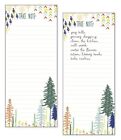 Set of 2 Forest List Pad Notepad Shopping List Grocery List with Attachable