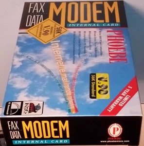 PCI Modem Phoebe Fax/Data Internal Card 56K BPS Voice Speakerphone NEW Boxed V90 - Picture 1 of 13
