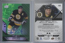 2014-15 Upper Deck Black Diamond Emerald Auto /10 Adam Oates #149 Auto HOF