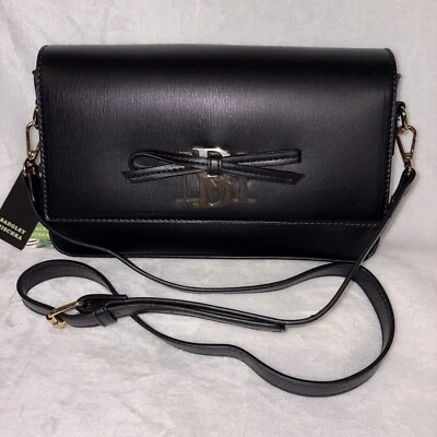 Bolso Bandolera Badgley Mischka Para Mujer con Arco en Placa con Logo•Azul Marino•Nuevo con Etiquetas Foto 1 de 4