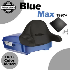 For 97+ Harley/Softail BLUE MAX Rushmore Chopped Tour Pak Pack Wrap Around - Picture 1 of 12