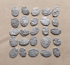 Peter I * 1682-1725 LOT 25 SELECTED COINS Silver Kopek SCALES №23 - Picture 1 of 2