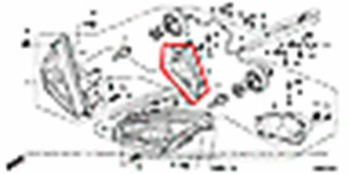 NEW OEM HONDA RINCON TRX 680 RIGHT HEADLIGHT LAMP COVER HOUSING - Изображение 1 из 1