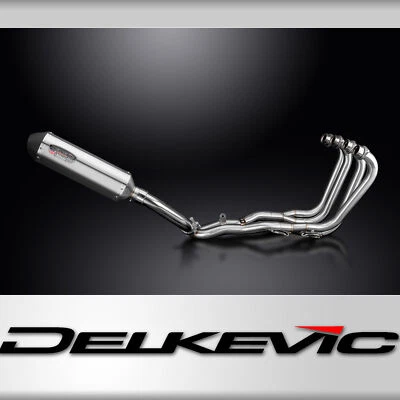 Honda CBR1000F Hurricane 1987-99 Full Exhaust 4-1 13.5" X-Oval Stainless Muffler — 第 1/4 张图片