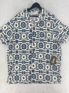 Camisa Howler Bros Para Hombres XL Azul Blanco Palapa Terry Botón Floral NUEVA 2025 $85 - Imagen 1 de 12