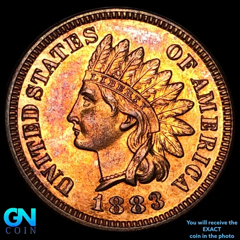 1883 PROOF Indian Head Cent Penny   #E5515 Cover