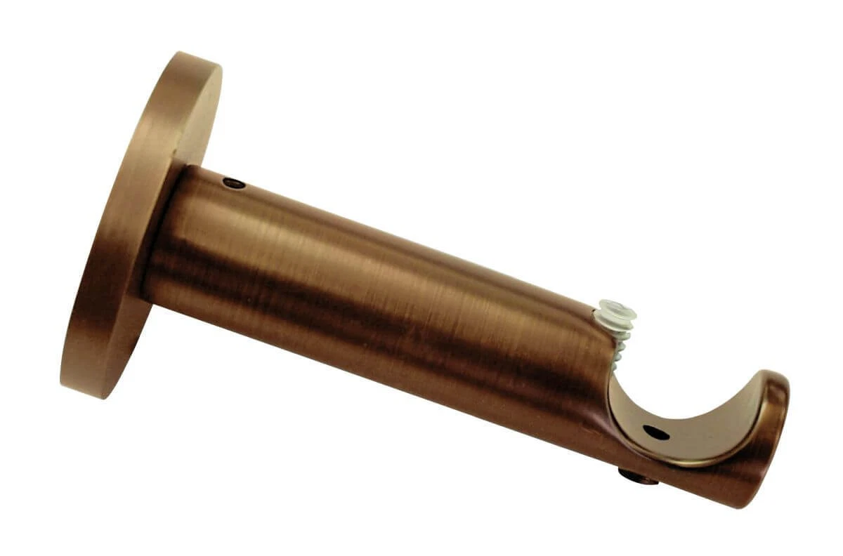 2er-Set Gardinenstangen Antik-Bronze – Verstellbar 121-213 Cm, Mit Aluminium-Endstücken & Halterungen