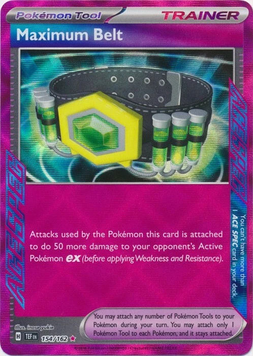 Maximum Belt 154/162  ACE SPEC Rare SV05: Temporal Forces Pokemon TCG - Image 1 of 1