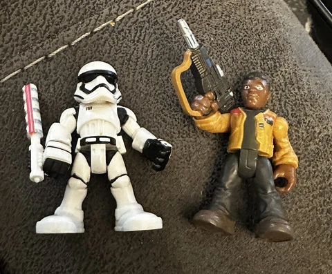 Star Wars Galactic Heroes Finn and First Order Stormtrooper Figure Set - Loose Cover
