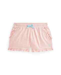 Polo Ralph Lauren Big Girls Deco Coral Ruffled Jersey Shorts XL (16)
