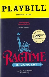 RAGTIME 25H ANIVERSARY ORIGINAL CAST REUNION PLAYBILL MINT SALE - Picture 1 of 1