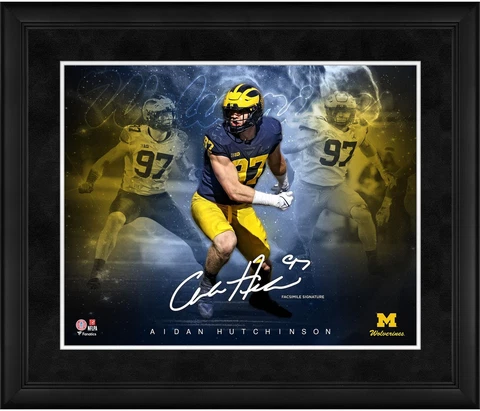 Aidan Hutchinson Michigan Wolverines Framed 16" x 20" Stars of the Cover