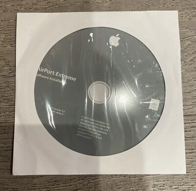 Apple AirPort Extreme Software Installation Disc for Mac IOS. Ver 3.2, NEW - Image 1 of 2