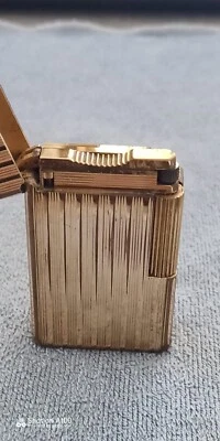 Accendino S.T. Dupont, Oro 20 µ Vintage Usato (55x33x11mm) Made in France - Immagine 1 di 4