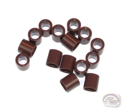 LEGO Technic - 15 x Pin Connector Round - 1L - Red Brown - Spacer - New - 18654 - Image 1 of 3