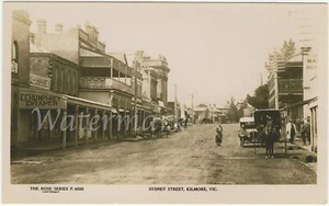 Sydney Road, Kilmore, Victoria. C. 1920. Original real photo postcard. - Picture 1 of 2