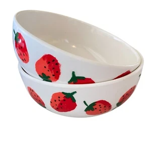 Kate Spade Set di due ciotole per cereali in melamina stampa fragola - Foto 1 di 7