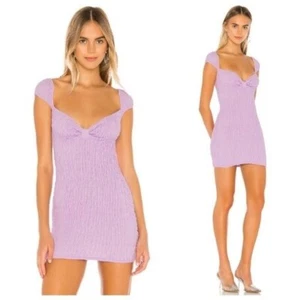 Revolve NBD Opal Mini Dress in Lilac Smocked New With Tags Size XL Sundress - Picture 1 of 11